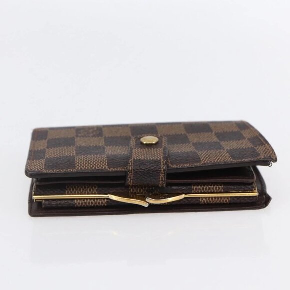 Authentic LOUIS VUITTON Damier Ebene Portefeuille Viennois Wallet bst288-120225 - Picture 3 of 16